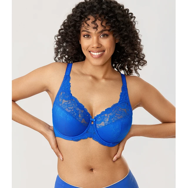 Smooth Full Minimizer Bra Figure Large Busts Underwire Embroidery