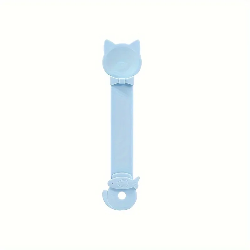Easy-Squeeze Cat Treat Dispenser - Long Handle Lickable Wet Food Feeder for Cats, Durable Plastic Pet Snack Spoon, Feeding Tool