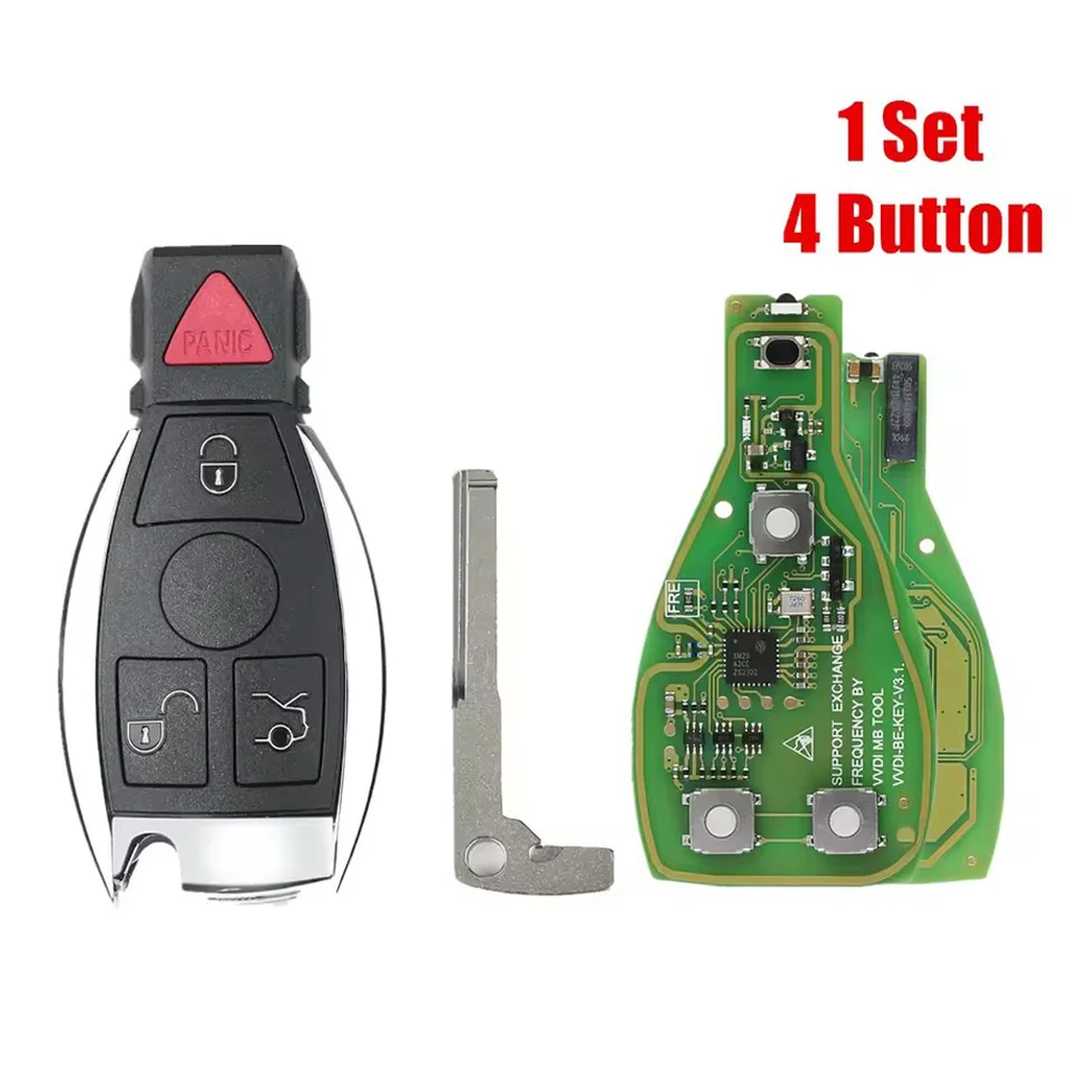 Xhorse XNBZ03EN VVDI BE Key Pro Plus Mercedes Benz Smart Key Shell 3 Button