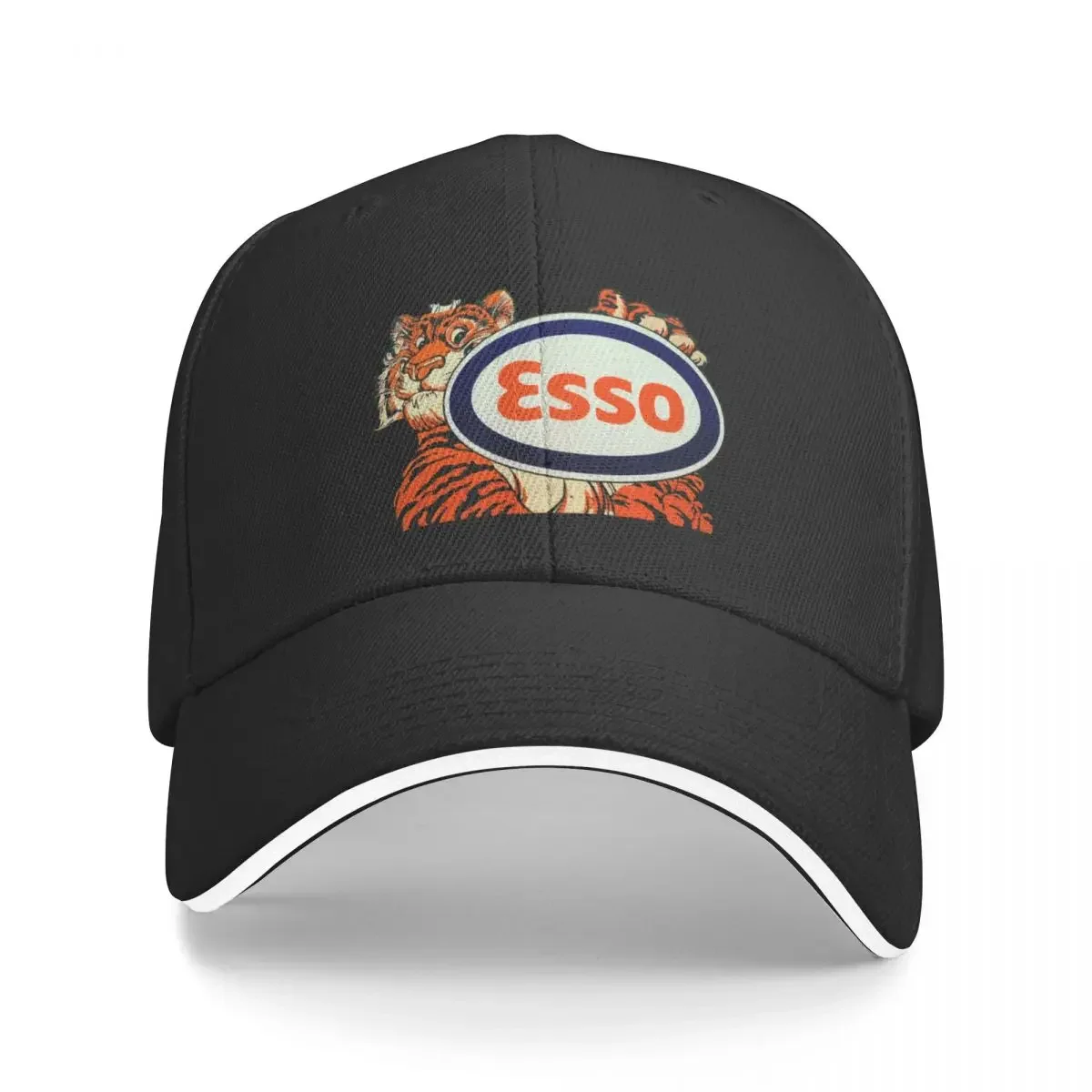 Vintage Tiger Oil Esso Gas Benzina Halftone Berretto Da Baseball Alpinismo Protezione Solare Compleanno Golf Wear Per Uomo Donna
