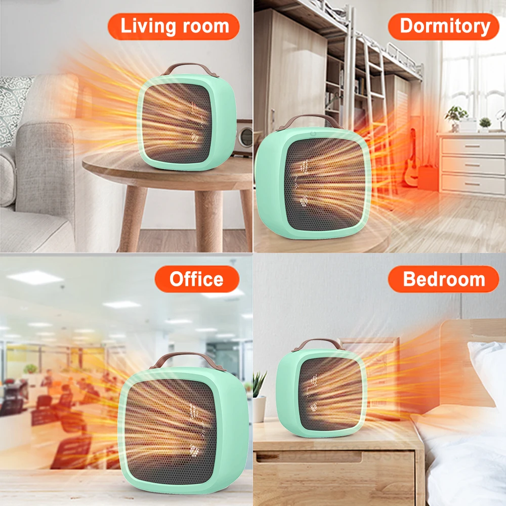 Heater Small Space Portable Heater Fast Heating Lightweight Desktop Warm Air Heater Indoor Office Household Electric Heater 6