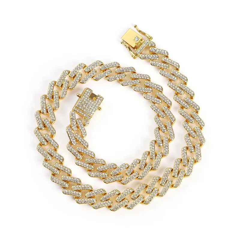 Geometric Hip-hop Men's alloy Cuban Chain Necklace
