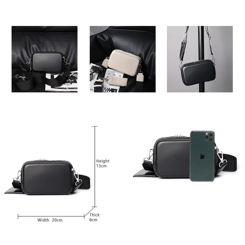 Minority Design Korean Solid Color Square Bag Ins One Shoulder Oblique Span 100-Pack Box Bag Leisure Single Shoulder