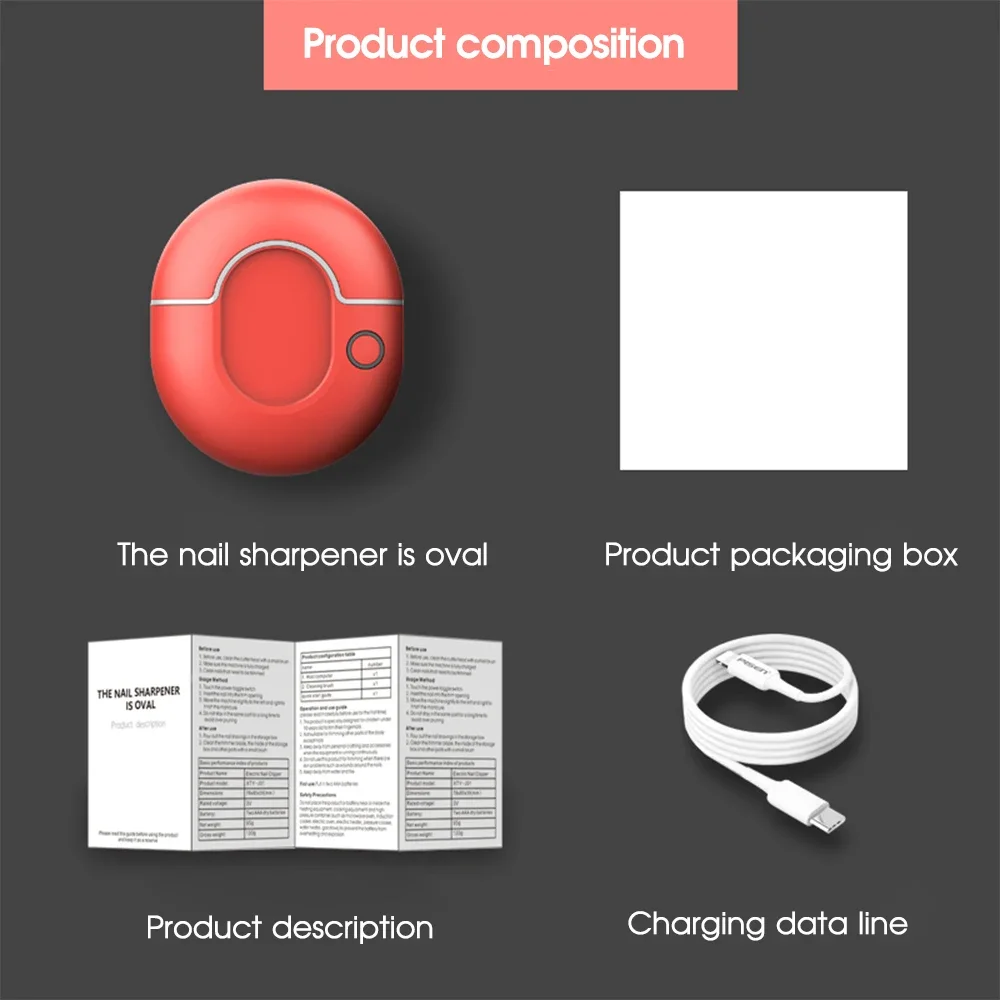 Automatic Nail Clipper Baby Finger Trimmer Portable Electric Nail Cutter Manicure Adult File Manicure Pedicure Tool
