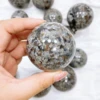 Natural crystal Yooperlite Sphere Crystal Stone Chakra Ball Energy Wicca Flame Stone Reiki Healing Spiritual Witchcraft Gift 6