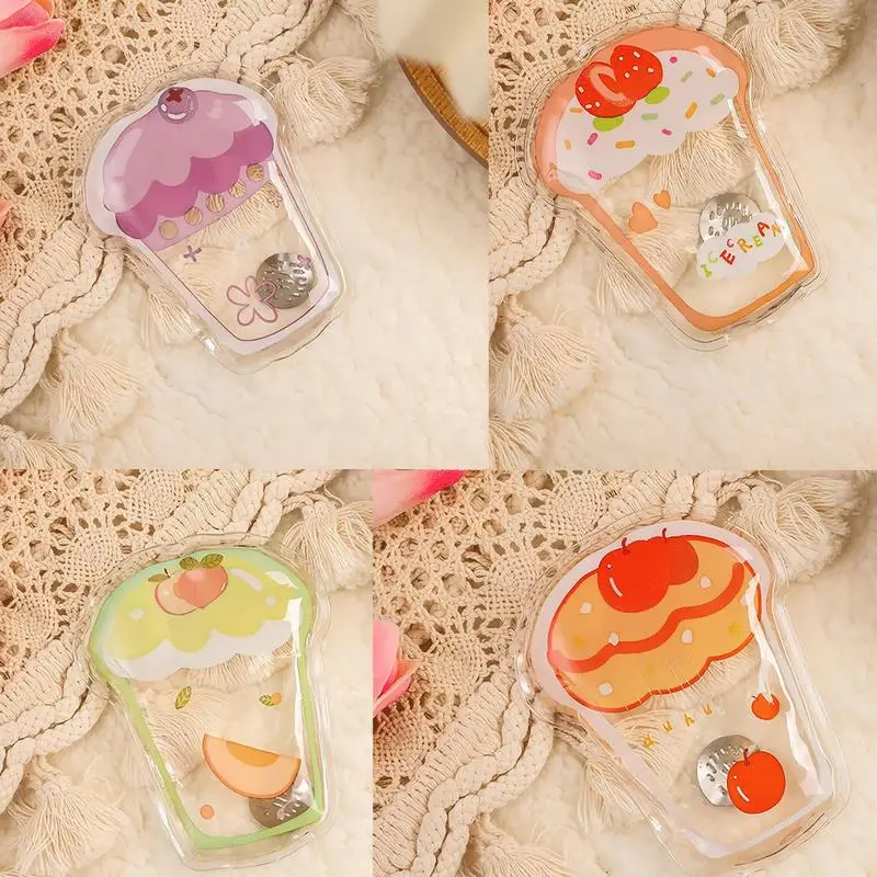 Portable Hand Warmer Reusable Click Instant Heat Packs Instant Hot Snap Click Packs Reusable Cold Gel Heating Pad Cute Cartoon Pouch Gel Hand