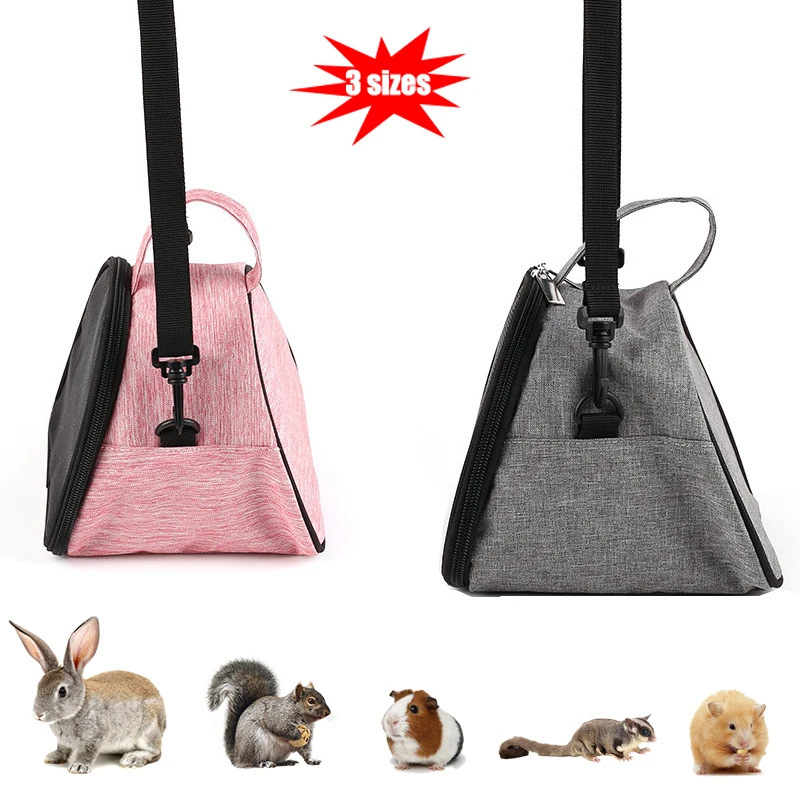 DurableHamsterCarrierTravelBagPortableBreathableSmallPet