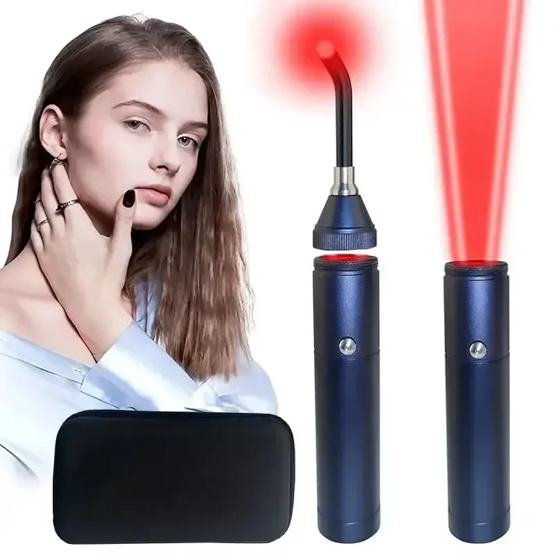 Red Light Infrared Therapy Oral Ulcer Teeth Pain Sore Canker Lip Gingivitis Relief Laser Dental Physical Instrument 6
