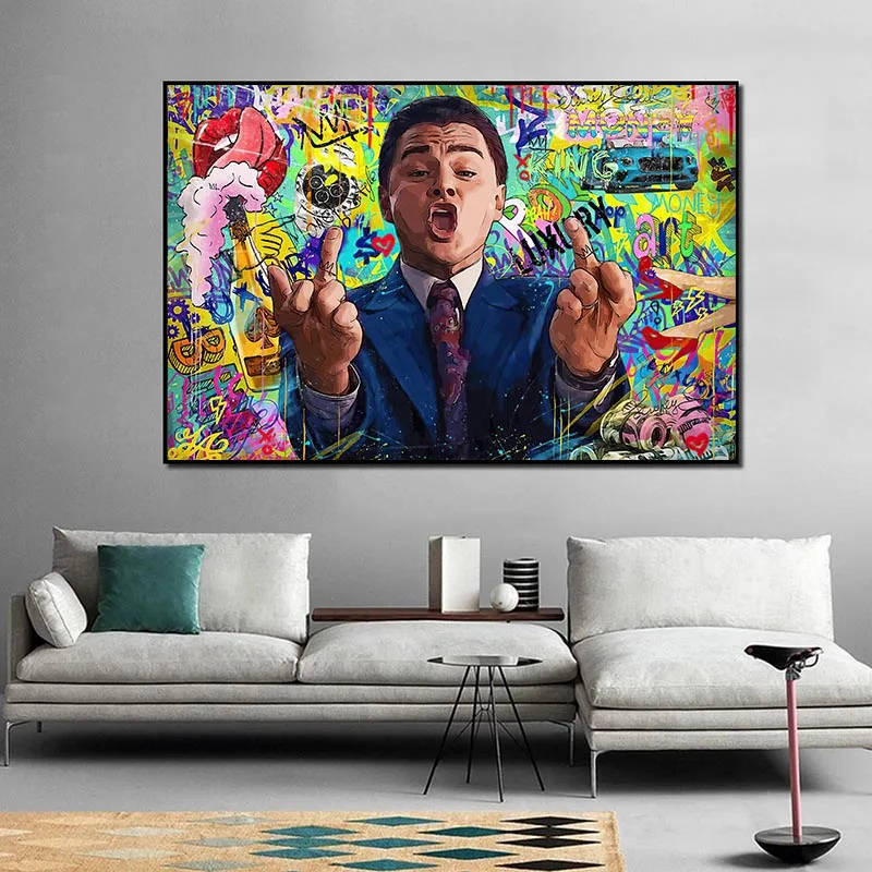 アート・デザイン・音楽 WOLS: From the Street to the Canvas Abstract Graffiti Painting, Music Wall Art Prints, Street