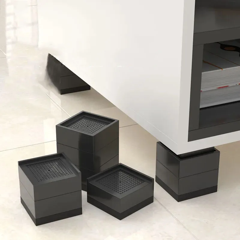 Square Twosided Edge Table Leg Raiser Moistureproof Furniture Leg Pad