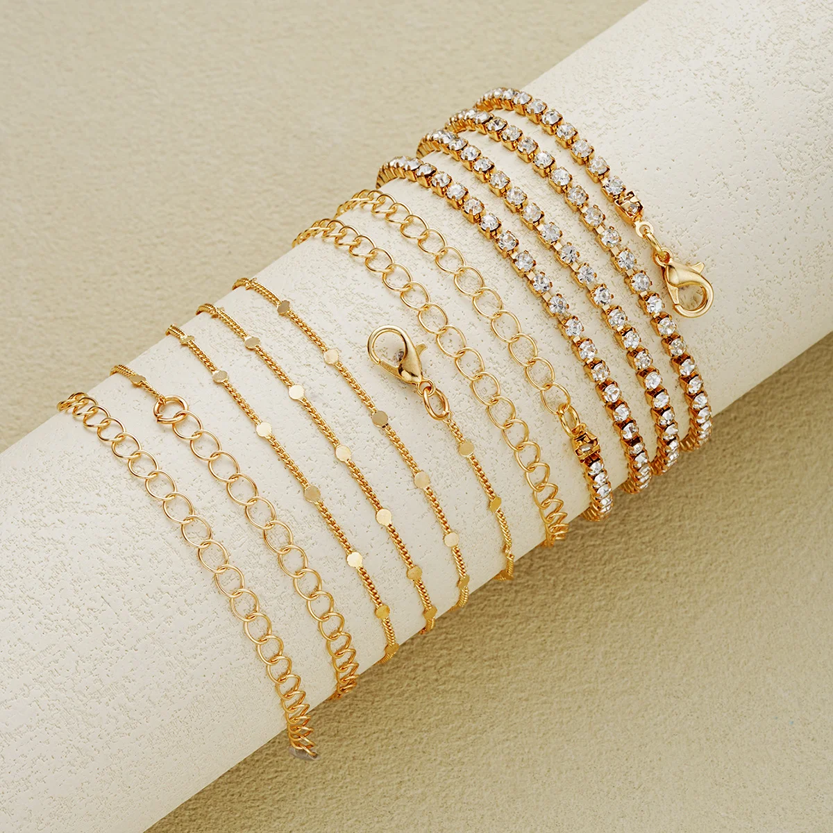 2pcs Fashion Crystal Bead Waist Chain Set for Women Summer Sexy Bikini Sparkling Zircon Belly Chain Beach Body Jewelry Gifts