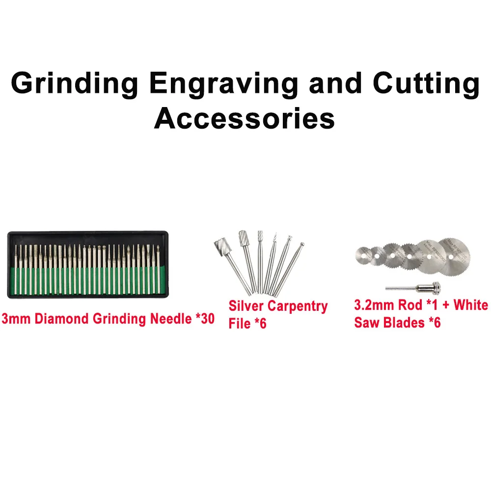 

Engraving 3MM set Tools Milling Cutter Cutting Head Cutting Steel Set High-Speed Grinding Set Grinding