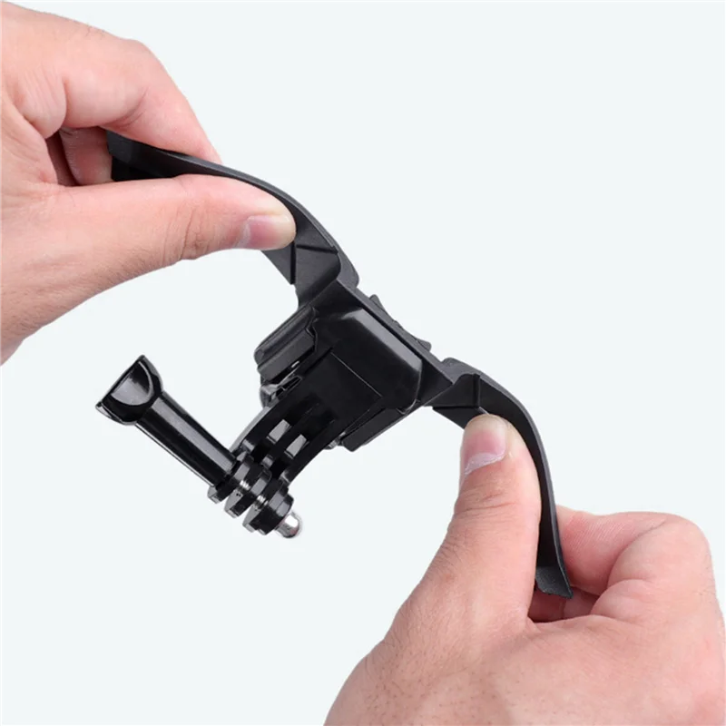 【세련된 디자인】 Gopro Hero 10 9 8 7 액션 카메라 액세서리용 오토바이 헬멧 턱 스탠드 마운트 홀더 3개