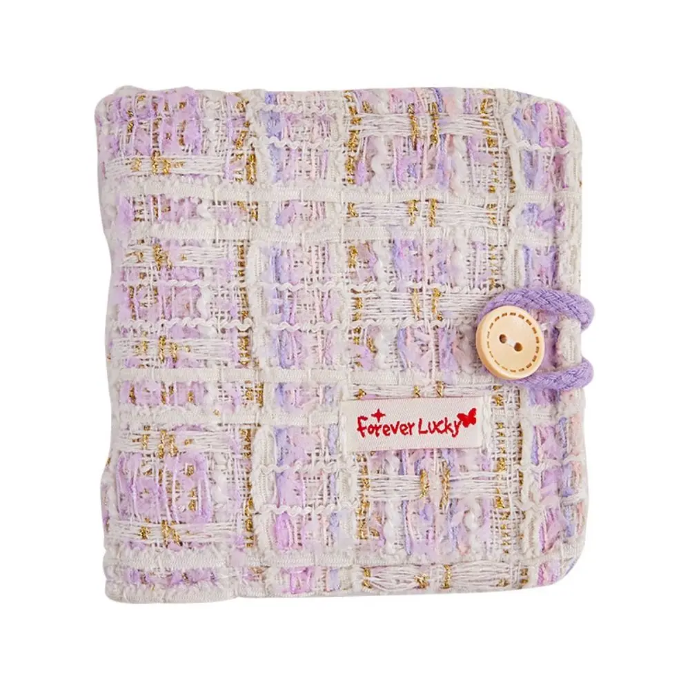 New PP Card Book Fabric Gift Photo Collect Book Mini Office Supplies Loose-leaf album