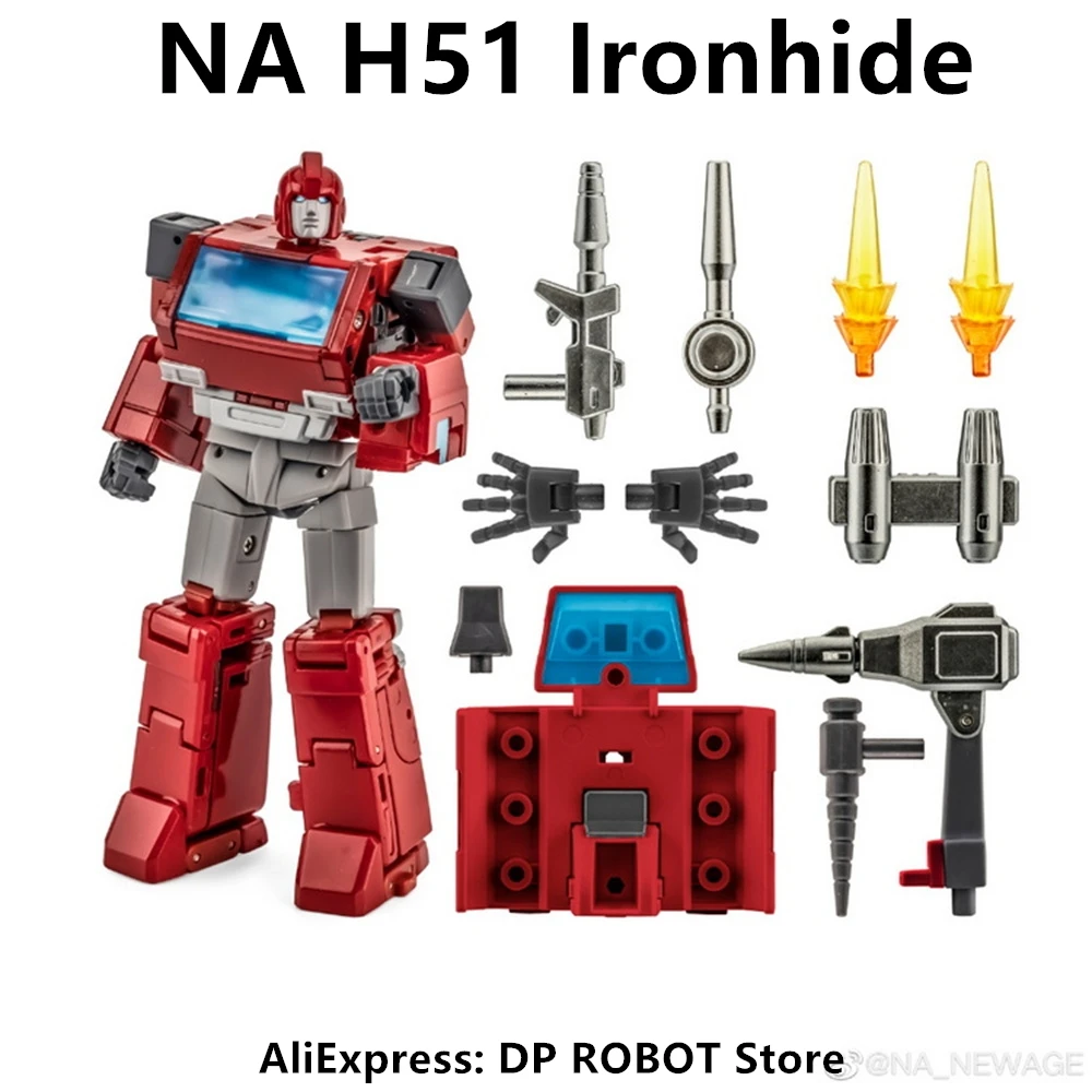 

【In Stock] Transformation Newage NA H51 Ironhide Hawk 2.0 G1 Mini Action Figure With Box