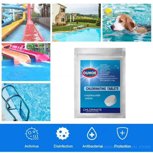 Úszómedence Dezodorizáló Pezsgő Tabletták Kerti Víz Gyógyfürdő Masszázs Medence Távolítsa El A Szagtisztító Tisztító Kiegészítőket - Image 4