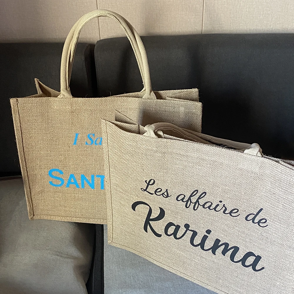 Sac Cadeau Personnalisé Pour Demoiselle D'honneur - Faveur Mariage - En Papier Recyclé Avec Poignée Corde