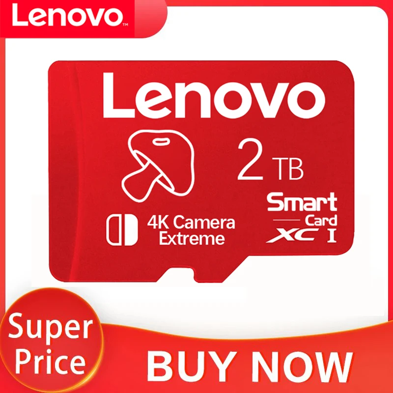 Originale Lenovo 2Tb Micro Tf Sd Card 128Gb Class10 Tf Memory Flash Card 1Tb 512Gb Per Telefono/Computer/Fotocamera/Nintendo Switch