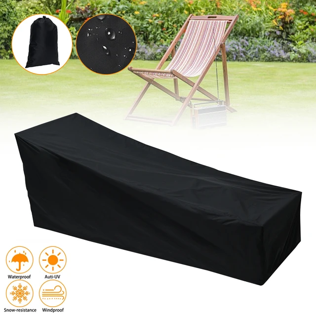 Juste de protection imperméable pour chaise longue de jardin, couverture  pour chaise longue, fauteuil inclinable, meubles d'extérieur - AliExpress