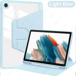 Premium 360 Rotating Tablet Case, Slim Protective Cover with Auto Wake/Sleep Function (Light Blue)