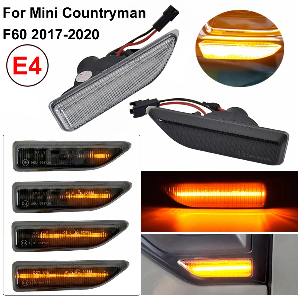 Frecce Laterali LED Per BMW Mini Cooper Countryman F60 2017-2020 - Nero - Foto 8