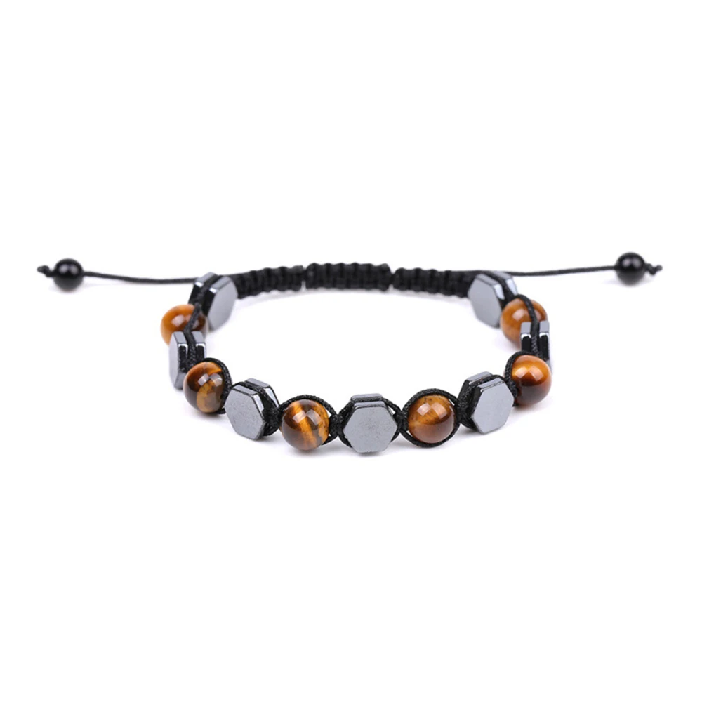 Wholesale Bulk 4mm 6mm 8mm 10mm Tiger Eye Beaded Natural Stone Yoga Elastic Bracelet for Men Women