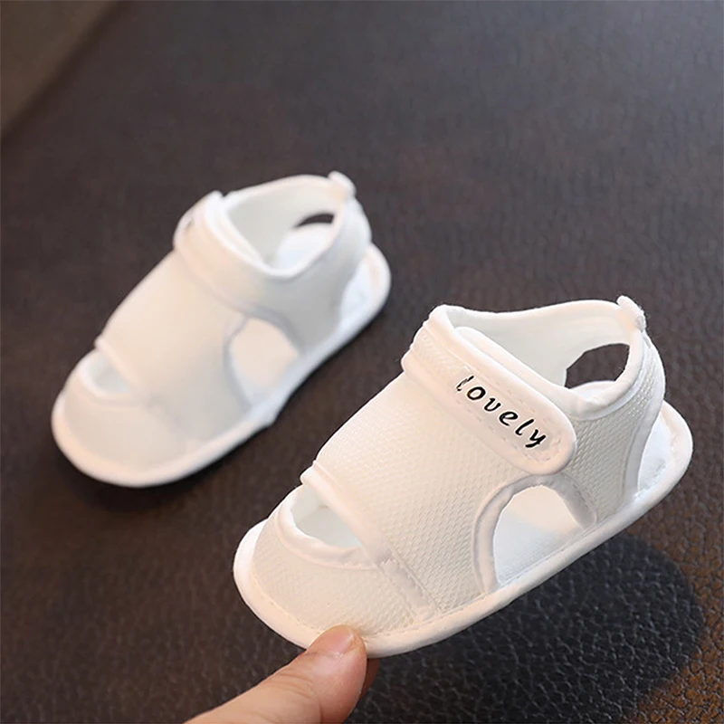 Infant Toddler Soft Sole Anti-Slip Sneakers Lightweight Breathable Mesh First Walkers Closed Toe Sandals Baby Boys Girls