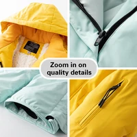 Combinaison de ski d'hiver pour enfants, pour garçons et filles, manteau épais coupe-vent et imperméable pour la chaleur et la neige, équipement de jeu 6