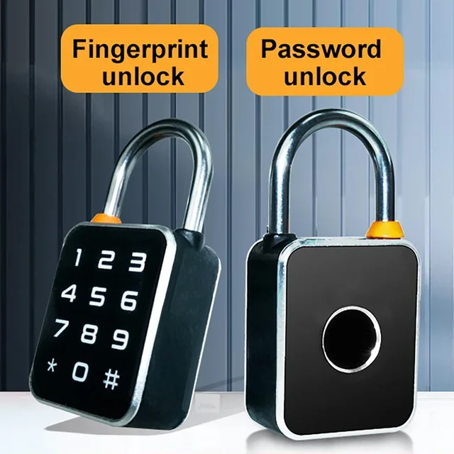 Smart Padlock Tuya APP+Fingerprint+Password 3 In 1 Electric Biometric Lock IP65 Keyless Mini Smart Locks Anti-theft Padlocks 4