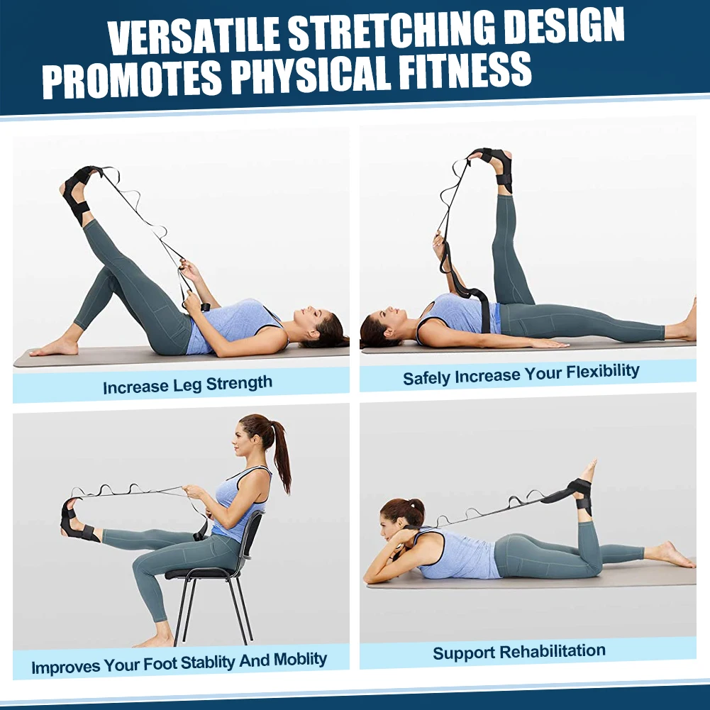 Yoga Ligament Stretching Belt Foot Ankle Rehabilitation Strap Plantar Fasciitis Leg Training Joint Correction Sports Rope Foot