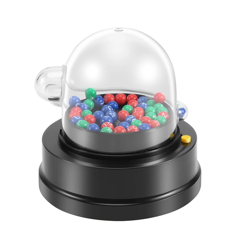 

ELOS-Electric Lucky Lottery Toy Number Picking Machine Mini Lottery Games Shake Lucky Ball Entertainment Board Game Party Games