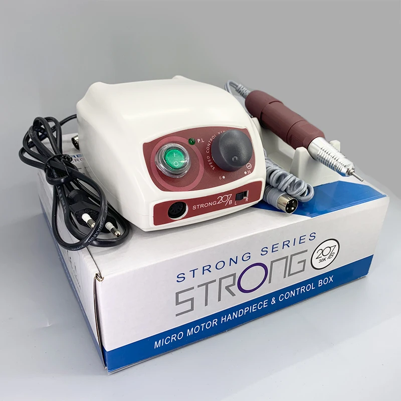 

Портативная Стоматологическая дрель для ногтей 35000 об/мин, микромотор Strong 207b