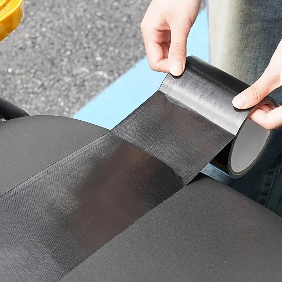 Black Cloth-Based Adhesive Tape for Durable Leather and Cushion Repair
