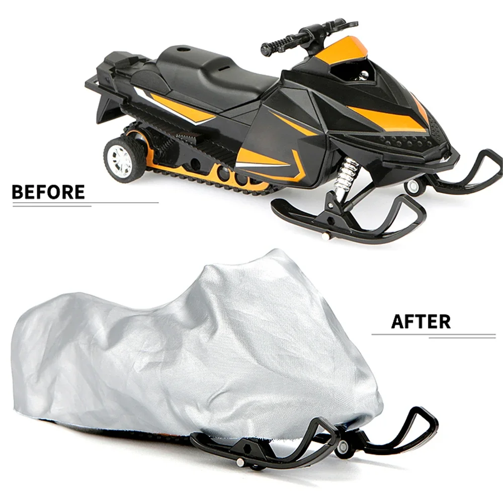 Winter Outdoor Silver Snowmobile Cover Universal Waterproof Dustproof Anti-UV All-Purpose Trailer Sled Cover Motorcycle