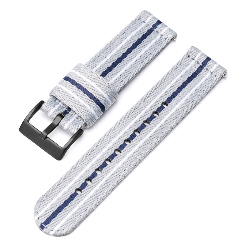 Universal Nylon Woven Canvas Watch Strap for Men - 20mm/22mm Outdoor Sports Band