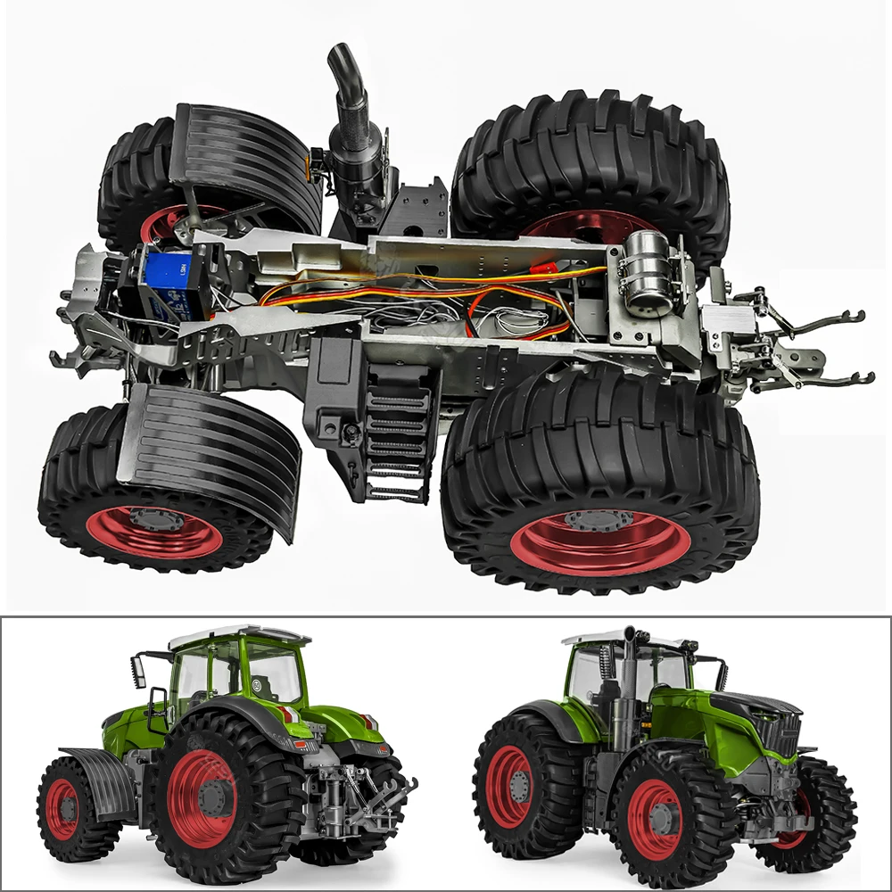 LESU 1/16 New 4X4 Metal Chassis For 1050 RC Tractors Remote Control Car DIY Model Unpaint Construction Vehicle Toy Gift 2