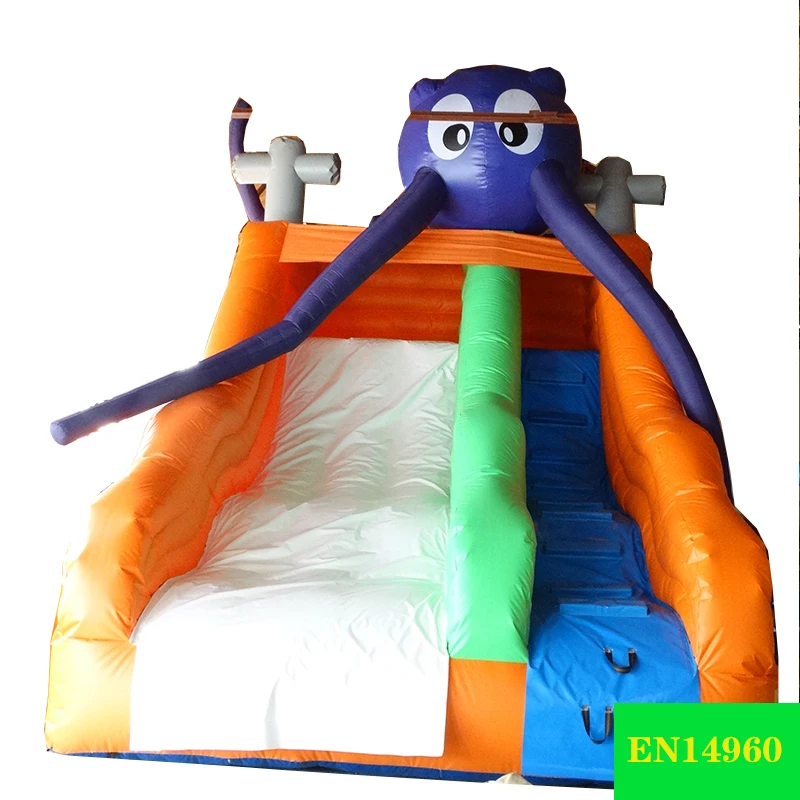 야외용 에어바운스 슬라이드, 공장 직판가, 송풍기 포함, 100% PVC 상업용 드라이 슬라이드 (마당, 공원용)