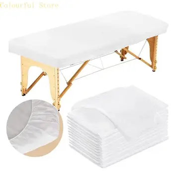 X7XD 10pcs Nonwoven Disposable Massage Table Covers Breathable Oil Proof Bed Sheets 1