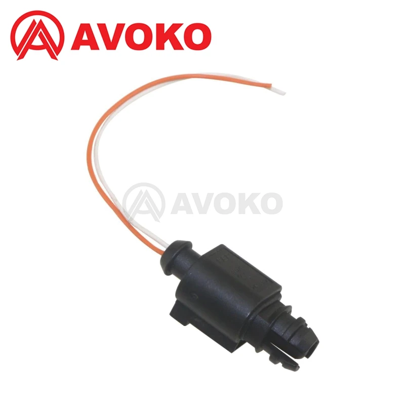 sensor de temperatura do ar ambiente com chicote conector de tomada para vw volkswagen audi seat skoda