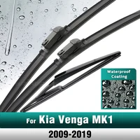Silicone & rubber LHD&RHD Front & Rear Wiper Blades Set For Kia Venga MK1 2009 - 2019 Windshield Windscreen Window Brushes 1