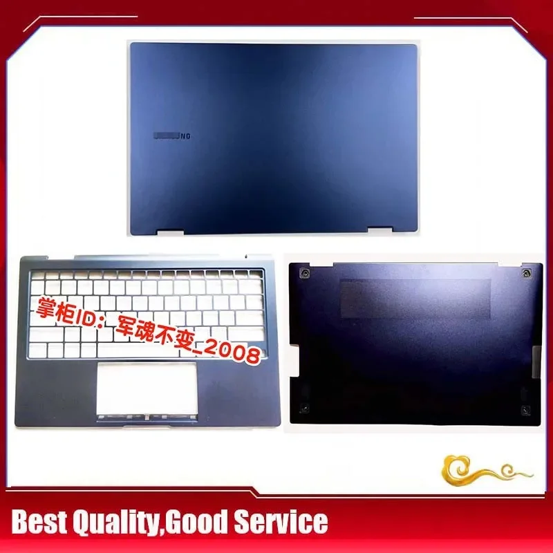 

YUEBEISHENG New/org For Samsung Galaxy Book Pro NP930QDB 930QDB LCD back cover /Upper cover / Bottom Case,Dark Blue