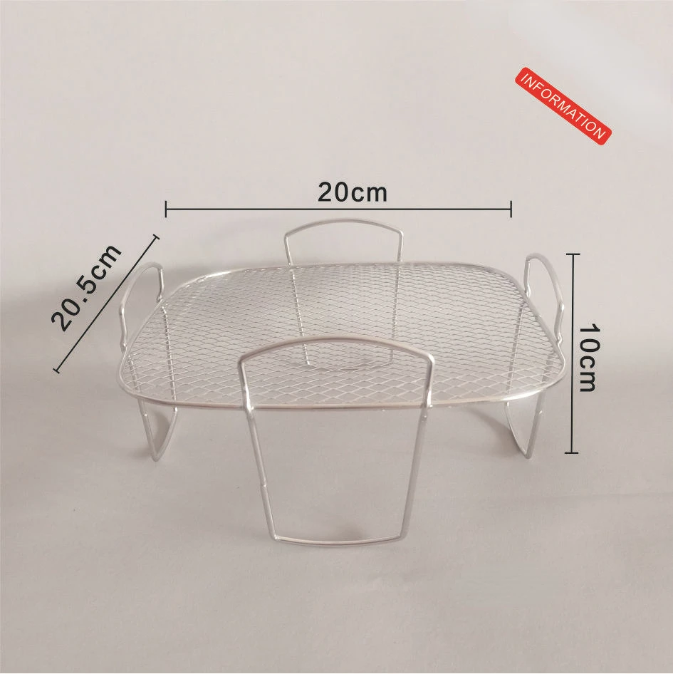 Air Fryer Accessories Air Fryer Stainless Steel Rack Layer Dehydrator Rack Kitchen Air Fryer Accessories Toast Food Holder Stand Cooking Baking Tools