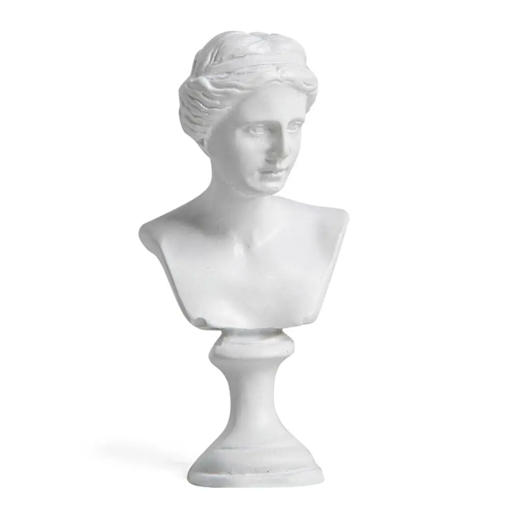 Miniature Greek Mythology Plaster Bust Sculpture