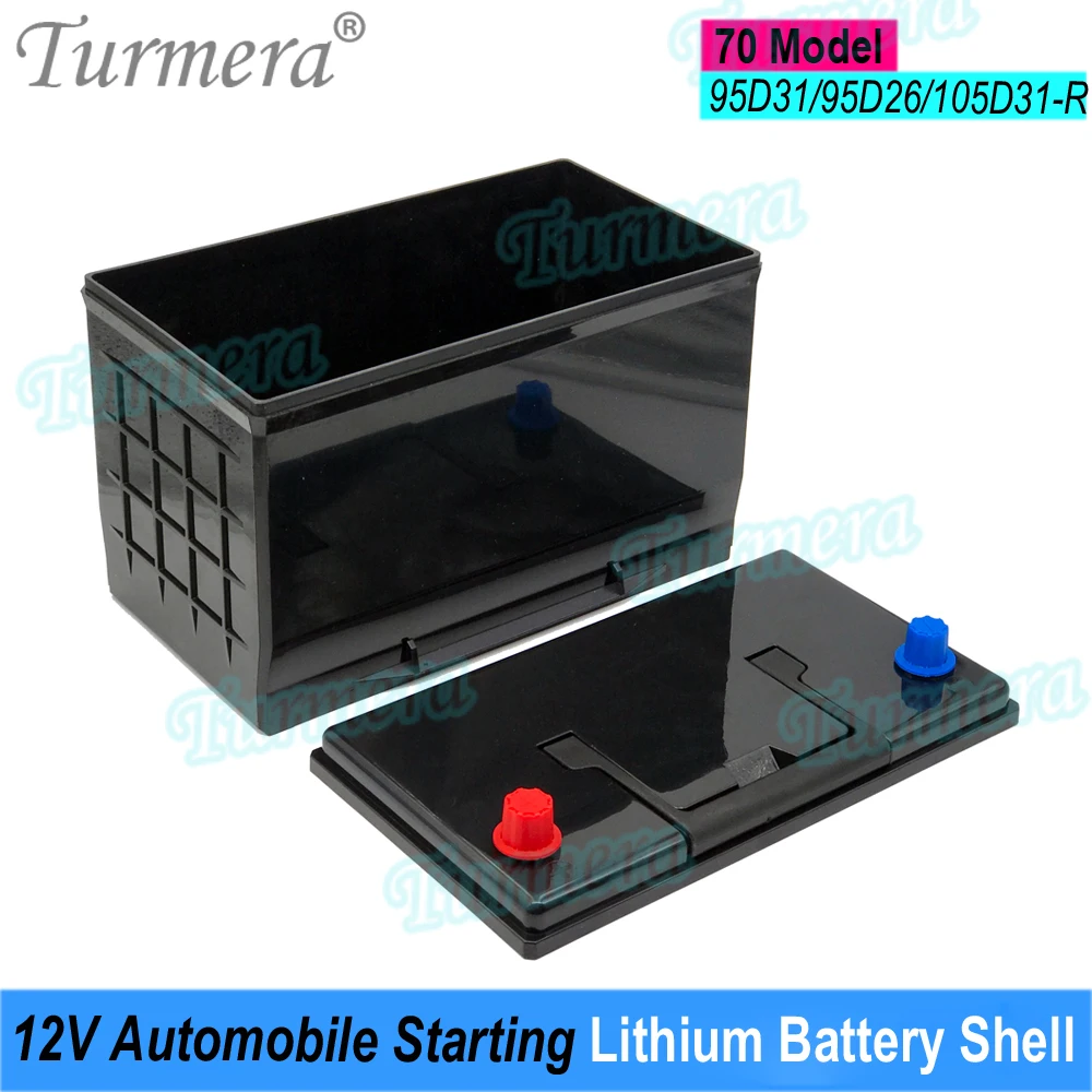 Turmera 12V 빈 배터리 상자 자동 자동차 시작 리튬 배터리 쉘 70 시리즈 95D31 95D26 105D31-L 납산 사용 교체
