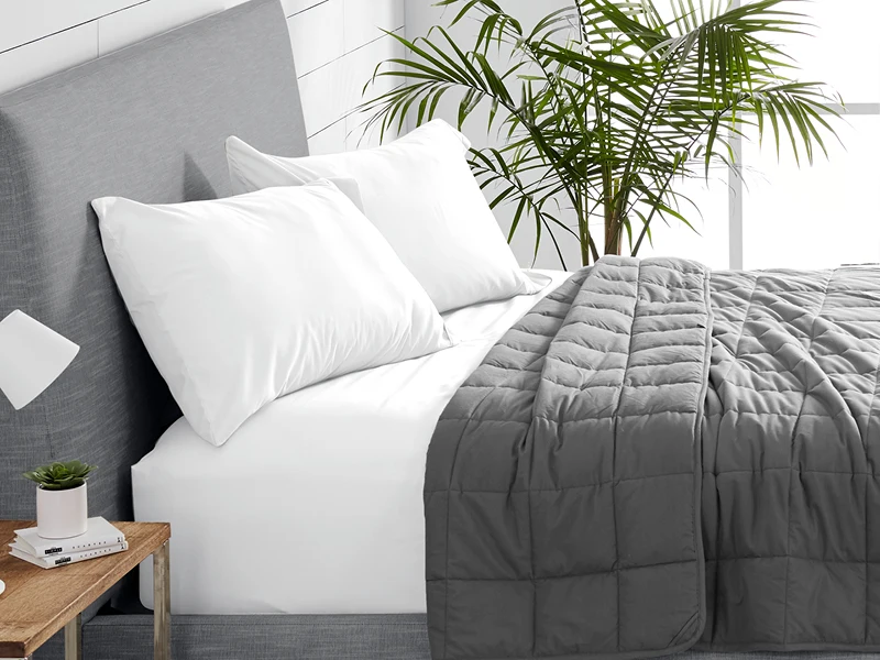 Weighted Blanket on Bed
