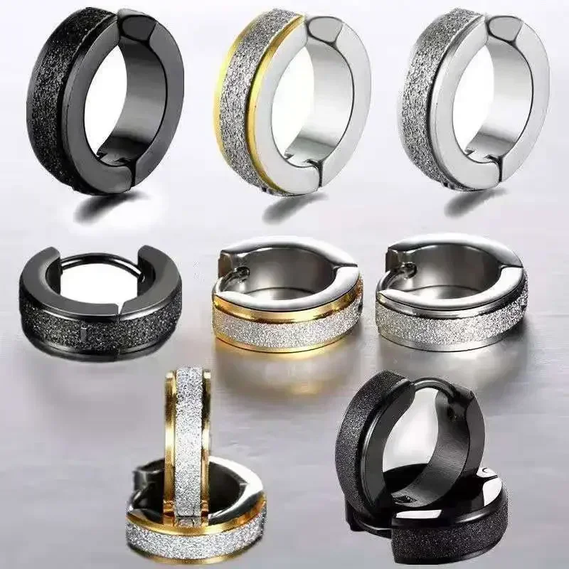 Simple Circle Stainless Steel Hoop Earrings Women Men Exquisite Unisex Clip on Earring Fashion Punk Jewelry Accessories hoop earrings ear clip earrings clip earrings ear clip ear accessories 1pc
