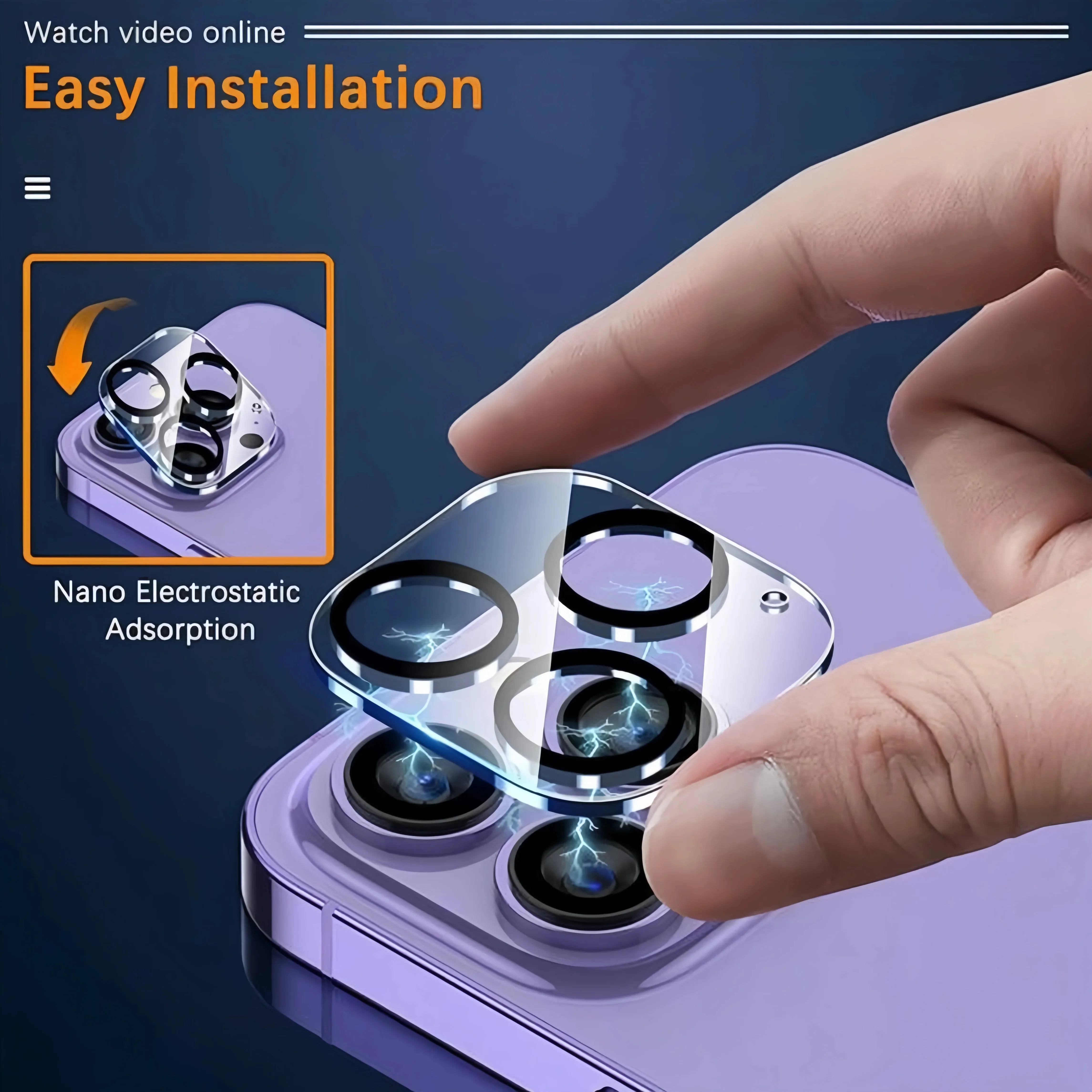 Apgo Protezione Fotocamera In Vetro Ibrido 9H Per Nokia 9 PureView - 4 Pezzi - 2