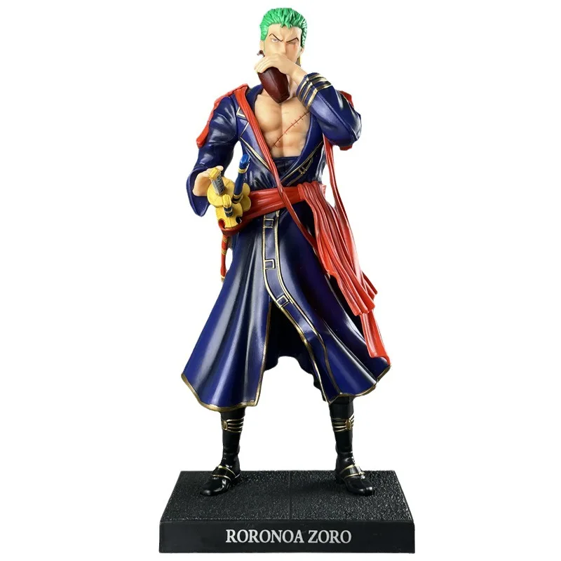 

29cm One Piece Zoro Samurai Figure GK Anime Drinking Roronoa Zoro Action Figures PVC Statue Model Collectible Ornament Toys