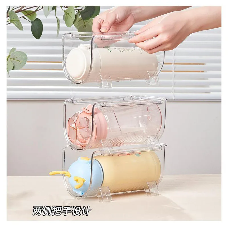 1PC Plastic Stackable Water Bottle Holders Kitchen Pantry Refrigerator  Storage Bins - AliExpress