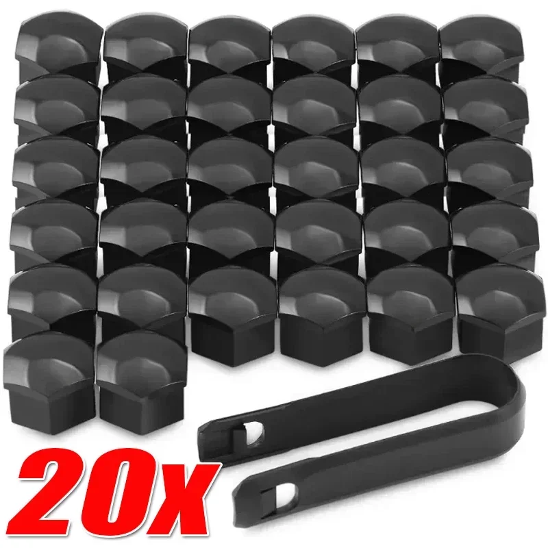 Wheel Nut Caps 20pcs Car 17mm 19mm 21mm Anti-Rust Protection Cover Car Hub Nut Decoration Cap Accessories